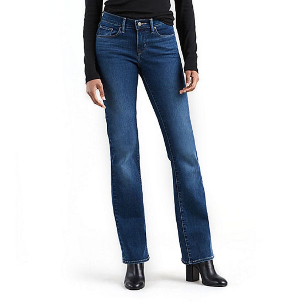 NWT Levis 528 Curvy Bootcut Jeans Med Wash Jeans 0